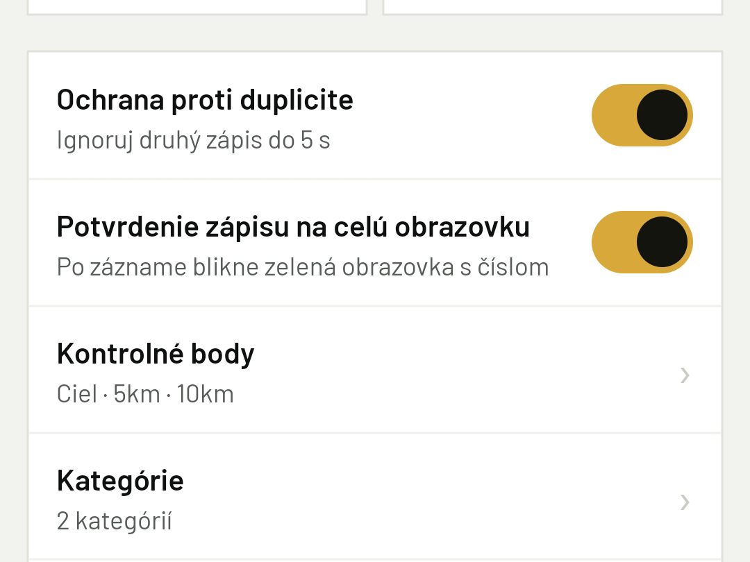 Nastav potvrdenie zápisu
