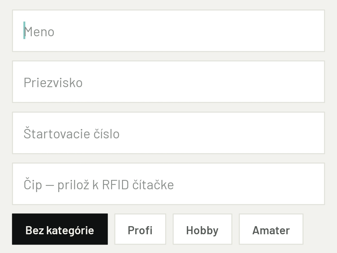 Pridaj pretekárov