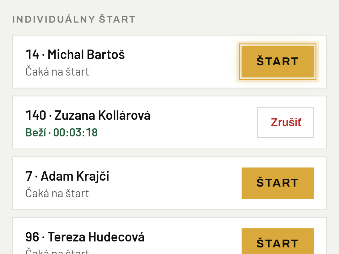 Individuálny štart