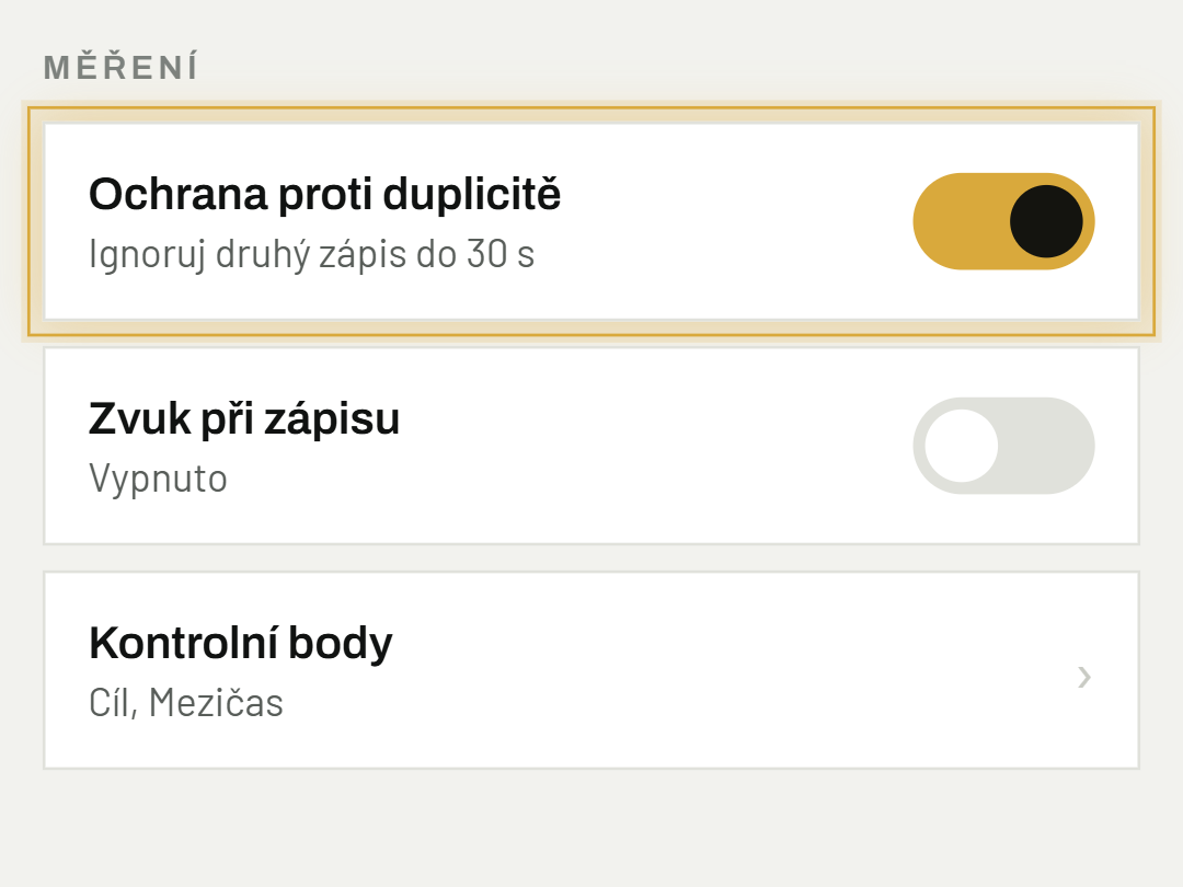 Nastav ochranu proti duplicitě