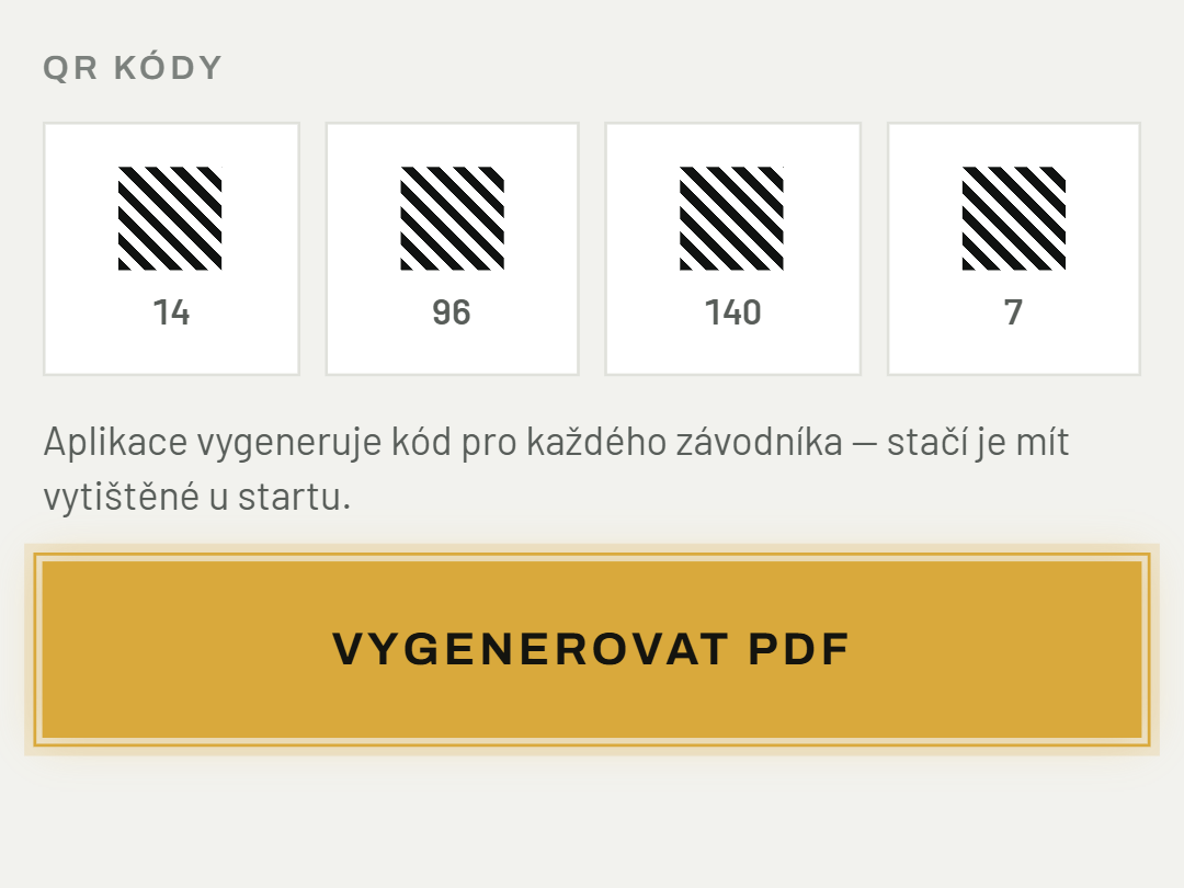 Vytiskni QR kódy předem