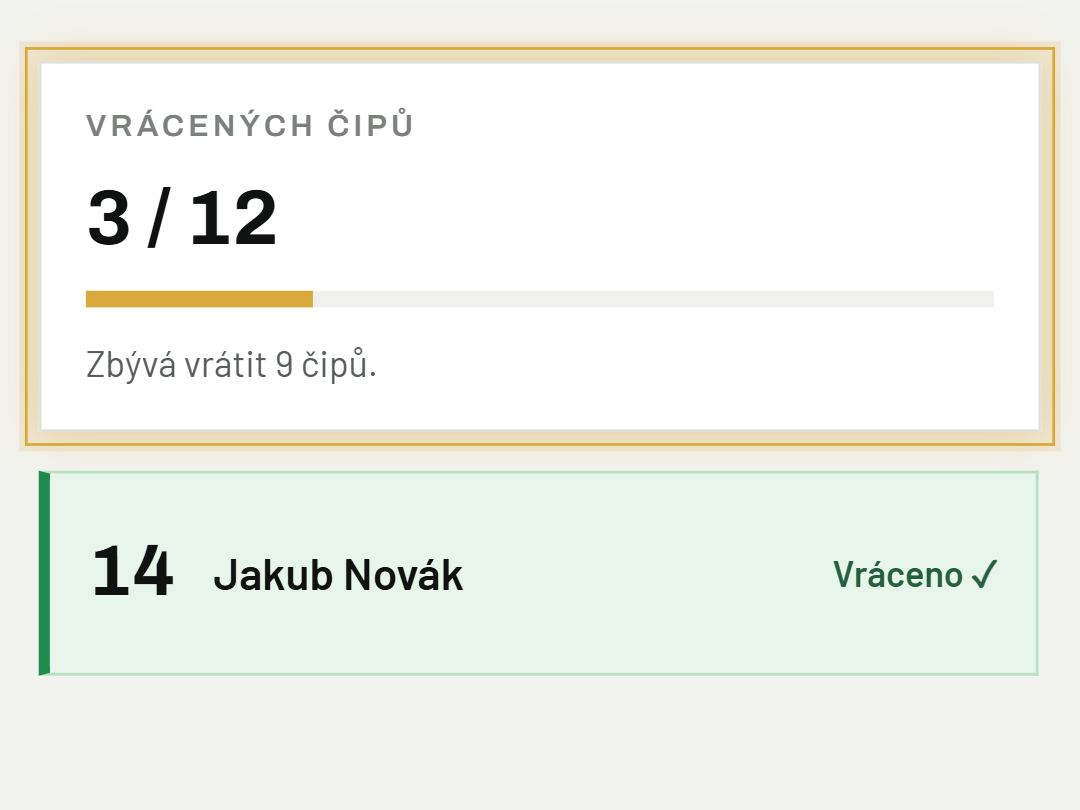 Sleduj postup