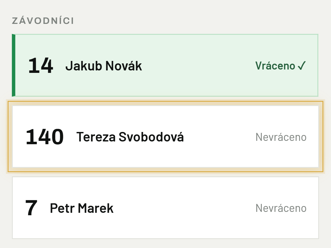 Ruční odškrtnutí