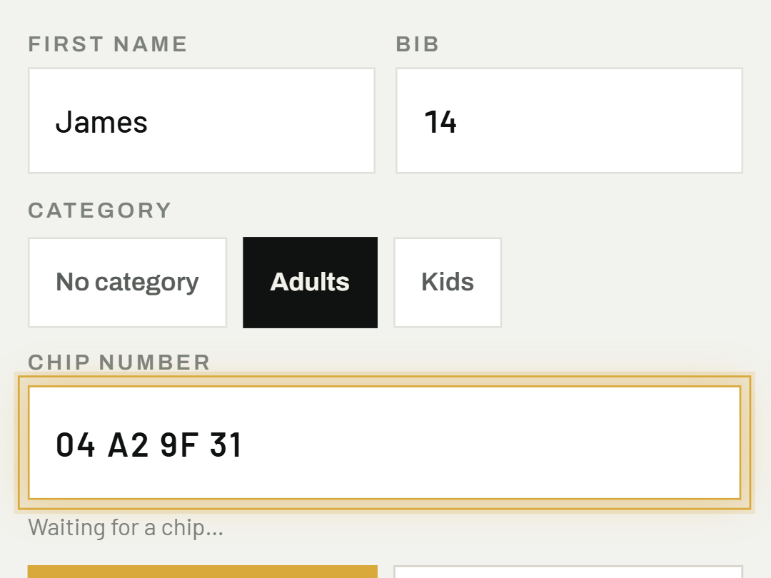 Assign a chip or QR code