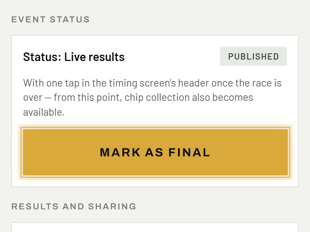Mark results as final